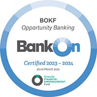 Official Bank On Approved seal